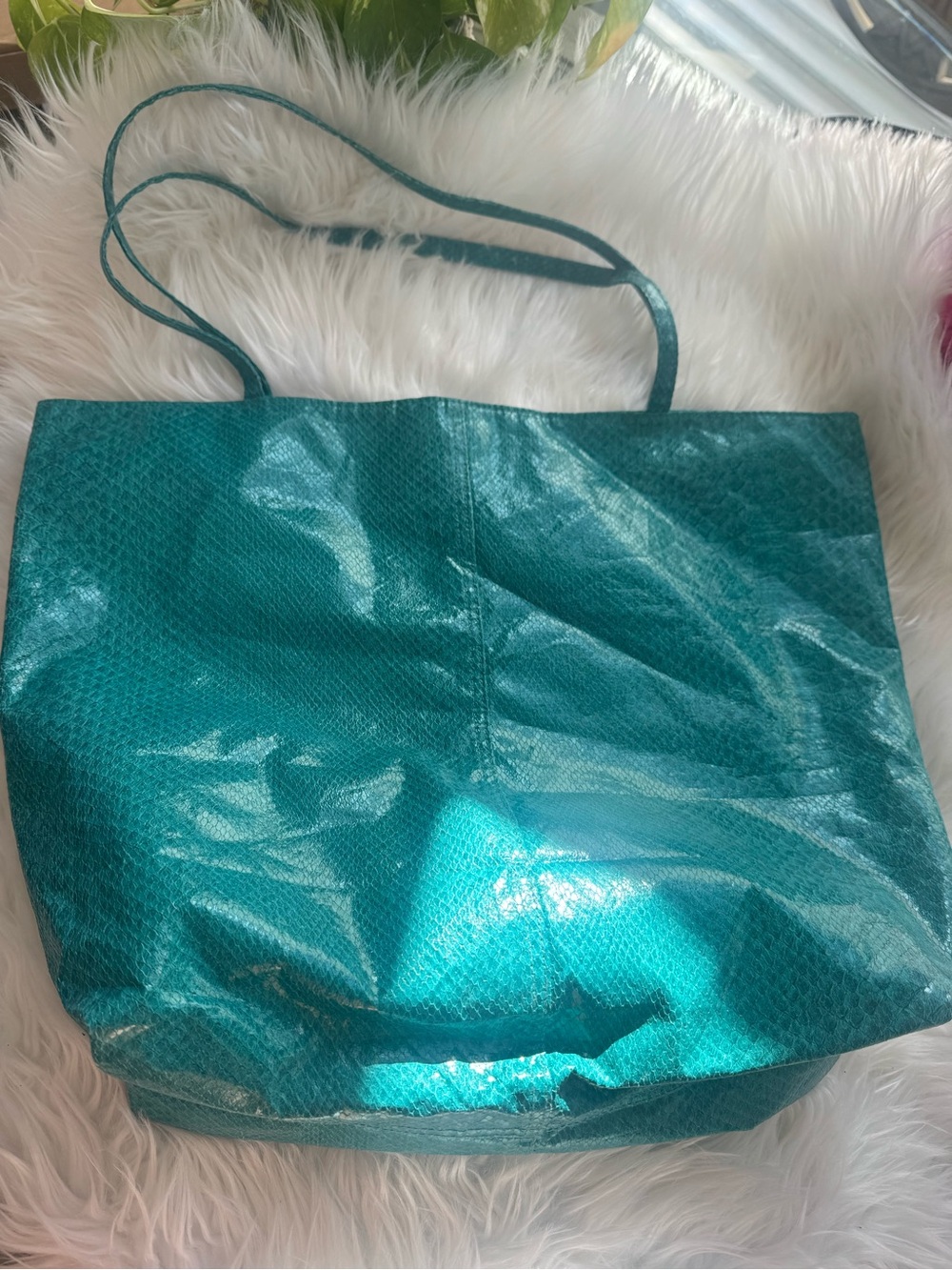 Vintage saks fifth avenueTeal Women’s tote - Stylish Everyday Carry